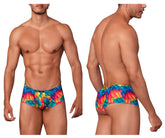 Boxer en microfibre imprimé Xtremen 91147 Couleur poisson arc-en-ciel